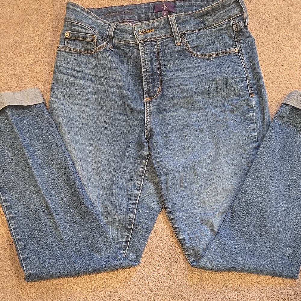 NYDJ skinny stretch Classic Blue Denim Jeans
